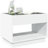 vidaXL Couchtisch mit Infinity-LED Weiß 70x50x50 cm 847658 Bild 4