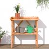 vidaXL Pflanztisch mit Ablage Braun 78x38x82,5 cm Massivholz Tanne 156350 Bild 3