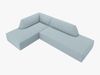 Micadoni Ecksofa Ruby 4-Sitzer Links Kord Scala Hellblau Bild 3
