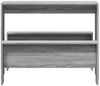 vidaXL 3-tlg. Esstisch und Bank Set Grau Sonoma Holzwerkstoff 855536 Bild 4