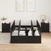 vidaXL Aufbewahrungsbettgestell Schwarz Eichen-Optik 120 x 190 cm 3335422 Bild 3