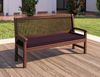 sunnypillow Bankauflage Stuhlkissen mit abnehmbarem Bezug Bankkissen Bankpolster Polsterauflage Auflage für Gartenbank viele Farben und Größen zur Auswahl (100 x 30 x 5 cm, Violett) Bild 2