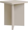 Selsey 'Qubeo' Couchtisch 42 cm, quadratisch mit Kreuzgestell, Kaschmirgrau Bild 4