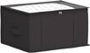 vidaXL Aufbewahrungsbox mit transparentem Oberfenster Anthrazit 42024694 Bild 3