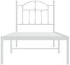 vidaXL Metallbett ohne Matratze mit Kopfteil Weiß 75x190 cm 353478 Bild 5