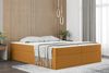 Boxspringbett Schlafzimmerbett PRIMA 180x200cm Stoff Honiggelb inkl. Bettkasten Bild 2