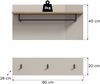 Garderobenpaneel >Slide< in kaschmir - 80x80x28cm (BxHxT) Bild 4