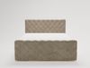 GRAINGOLD Lunaris Doppelbett 160x200, Boxspringbett mit Kopfteil, zwei Bettkästen, Velour-Stoff, Beige Bild 5