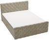 GRAINGOLD Lunaris Doppelbett 160x200, Boxspringbett mit Kopfteil, zwei Bettkästen, Velour-Stoff, Beige Bild 2