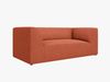 Micadoni Sofa Ruby 2-Sitzer Strukturierter Stoff Koralle Bild 2