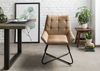 Stuhl Echtleder 61x65x89 beige IRON LABEL #613 Bild 3