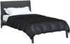 vidaXL Ganzjahresbettdecke Schwarz 140 x 220 cm Satin und Mikrofaser 42025818 Bild 3