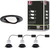 Paulmann No. 94472 LED Einbauleuchte Nova rund 3x6W schwarz schwenkbar dimmbar IP23 Bild 4