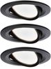 Paulmann No. 94472 LED Einbauleuchte Nova rund 3x6W schwarz schwenkbar dimmbar IP23 Bild 5