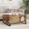 vidaXL Couchtisch Altholz 80 x 80 x 36,5 cm Holzwerkstoff 881669 Bild 4