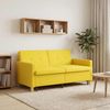 vidaXL Schlafsofa Ausziehbar Helles Gelb Stoff 42033348 Bild 3