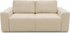 DOMO. collection Sofa 700 029, 2-Sitzer Couch mit Schlaffunktion und Federkernpolsterung, lose Rückenkissen, Polstergarnitur, 192 x 116 x 85 cm (BxTxH), beige Bild 2