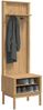 vidaXL Flurschrank FLORO Wachsbraun 50 x 40 x 158 cm Massivholz Kiefer 42011245 Bild 3