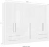 OTTO home Kleiderschrank Piano, UV lackiert, hochglänzend in beige oder weiß, FSC-zertifiziert (mit 4 Schubladen) 272 oder 317cm breit, Höhe 224cm, mit Soft-Close Funktion Bild 4