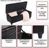 Bank Sitzbank MIT Aufbewahrung Kriens Leder + Kunstleder 112x45x45cm MVG-zertifiziert ~ braun Bild 2