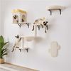 Yaheetech Katzen-Kletterwand Katzenmöbel-Set 4 teilig, mit Katzenhöhle & Katzenliege & Plattformen & Katzenkorb Bild 2