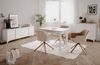 Finori Bertrix 01B Kommode, Dekor Sandstein / weiß | Kommode für Wohnzimmer | Maß: B x H x T ca. 133 x 92 x 40 cm | Kommode mit 3 Türen und 1 Schubkasten Bild 2