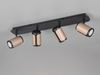 Trio Deckenstrahler 4er Spot Gillan GU10 schwarz coffee Bild 5