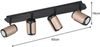 Trio Deckenstrahler 4er Spot Gillan GU10 schwarz coffee Bild 4