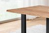 Baumkante Esstisch Sheesham naturbelassen 140 x 80 schwarz MAREK 76397528 Bild 3