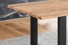 Baumkante Esstisch Sheesham naturbelassen 140 x 80 schwarz MAREK 76397528 Bild 4