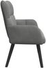 vidaXL Zweisitzer Sofa Dunkelgrau 115 x 61 x 87 cm Samt 42028941 Bild 5