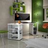 Schreibtisch >PIPPO< (BxHxT: 205x76x90,5 cm) in Weiss hlg. - 205x76x90,5 (BxHxT) Bild 2