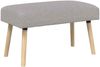 vidaXL Bank Uni Hellgrau 80 x 40 x 46 cm Bouclé 42038405 Bild 2