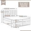 Best for Home Boxspringbett mit Bettkasten Trinity K10 Lux, mit Bettkasten, inkl. 7 cm Topper (140x200 160x200 180x200 200x200 cm), Verschiedene Liefermöglichkeiten, TOP Preis-Leistungs-Verhältnis Bild 2