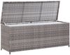 vidaXL Garten-Auflagenbox Grau 150x50x60 cm Poly Rattan 46462 Bild 3