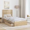 vidaXL Aufbewahrungsbett Sonoma-Eiche 90 x 200 cm Holzwerkstoff 3411595 Bild 3