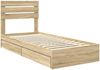 vidaXL Aufbewahrungsbett Sonoma-Eiche 90 x 200 cm Holzwerkstoff 3411595 Bild 4