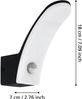 Eglo 98149 LED Outdoor Wandleuchte FIUMICINO schwarz weiß L:7cm H:18cm T:19cm Sensor IP44 Bild 4