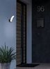 Eglo 98149 LED Outdoor Wandleuchte FIUMICINO schwarz weiß L:7cm H:18cm T:19cm Sensor IP44 Bild 3