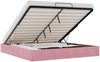 vidaXL Ottoman-Bett ohne Matratze Rosa 180x200 cm Samt 3310984 Bild 2