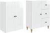 vidaXL Schrankset 2 pcs 66 x 34,5 x 90 cm Holzwerkstoff 3416479 Bild 3