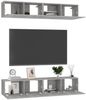 vidaXL TV-Schränke 4 Stk. Betongrau 80x30x30 cm Holzwerkstoff 3079060 Bild 3