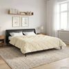 vidaXL Winterbettdecke Creme 220 x 240 cm Mikrofaser und Teddy-Fleece 42026370 Bild 4