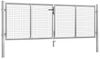 vidaXL Gartentor verzinkter Stahl 300 x 75 cm Silber 144761 Bild 2
