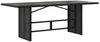 vidaXL Gartentisch mit Glasplatte Schwarz 190x80x74 cm Poly Rattan 365304 Bild 5