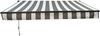 Gelenkarmmarkise INSBRUK 300x200cm Grau-Weiß Polyester | Balkonmarkise Gelenkmarkise für Terrasse/Balkon Sonnenschutz Bild 3