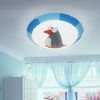 RGB LED Wandleuchte Deckenlampe für Kinder mit Pinguin Motiv Bild 2