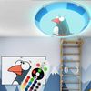 RGB LED Wandleuchte Deckenlampe für Kinder mit Pinguin Motiv Bild 3