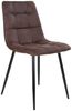 Lebenswohnart 'LEIRIA' Polsterstuhl, 2er Set, Mikrofaser, Dunkelbraun Bild 2