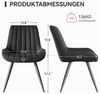 HawthyHome Esszimmerstuhl Stuhlset – Polsterstühle, Moderner Küchenstuhl (2 St), mit Ergonomischer Rückenlehne und Metallbeinen Bild 4